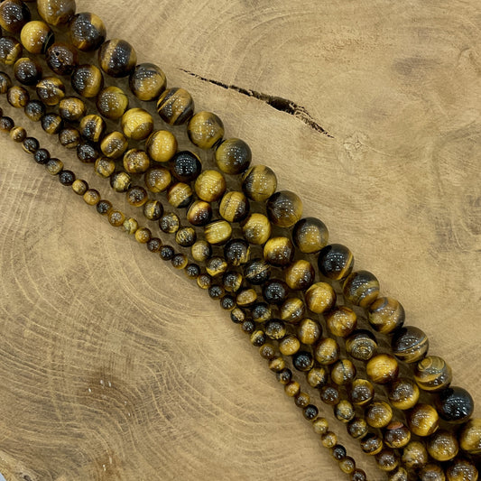 Fil Pierre Naturelle  Oeil De Tigre