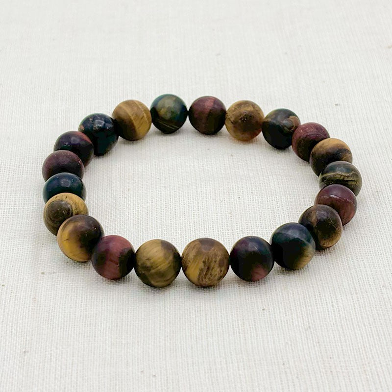 Bracelet Pierres Naturelles Mates 3 Yeux
