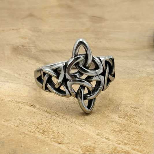 Bague Celtique En Acier Inoxydable