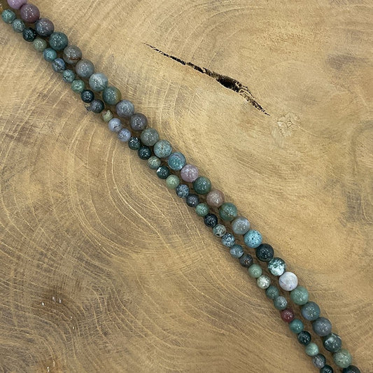 Fil De Pierre Naturelle En Agate Mousse