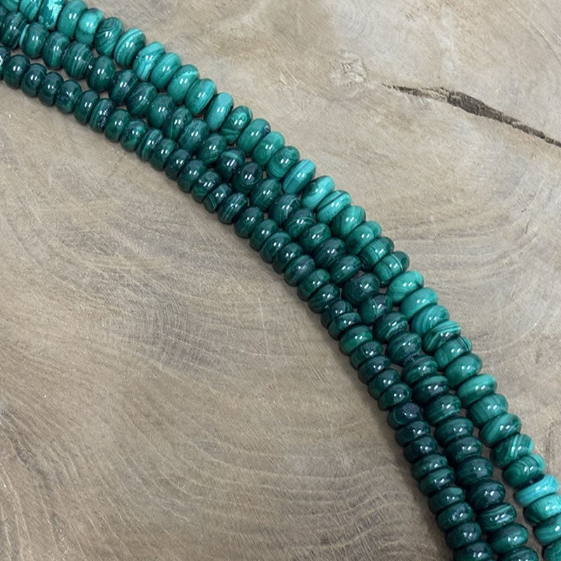 Fil De Pierre Naturelle En Malachite
