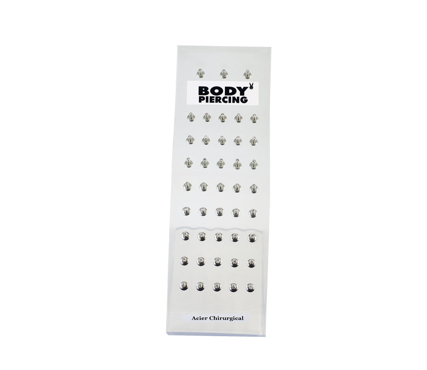 Presentoir Piercing Labret 43Pcs