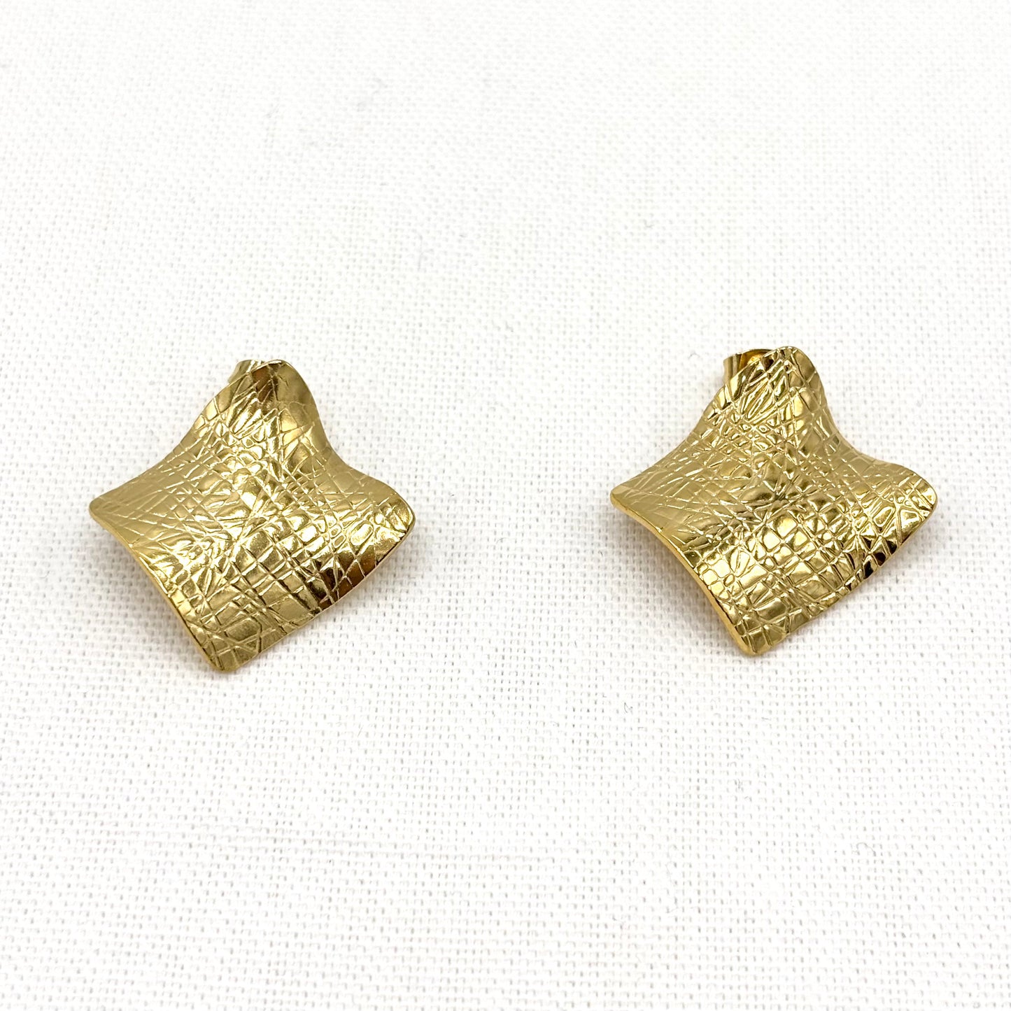 Boucles D'Oreilles Acier Inoxydable Doré