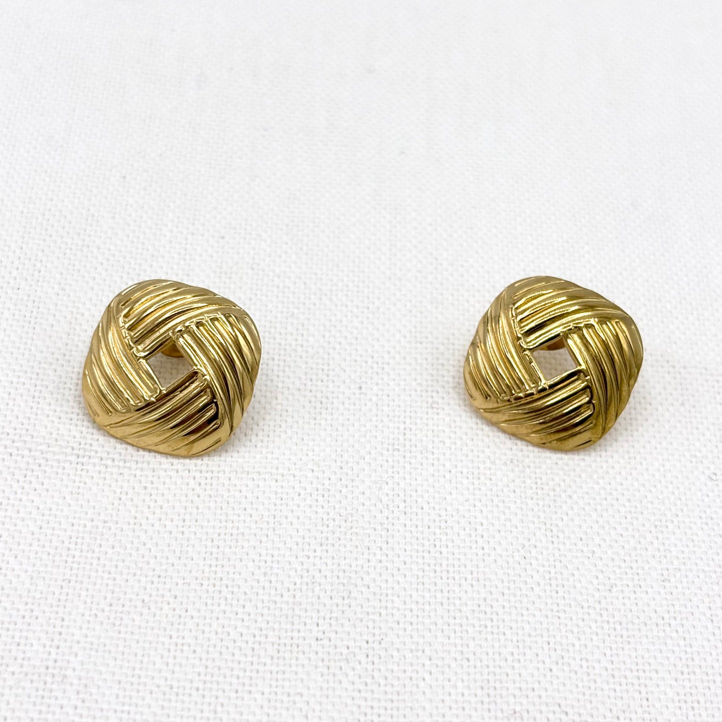 Boucles D'Oreilles Acier Inoxydable Doré