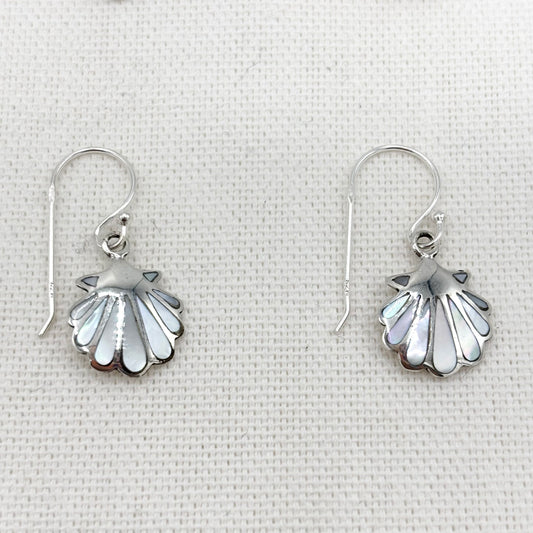 Boucles D'Oreilles Argent 925 Nacre Abalone