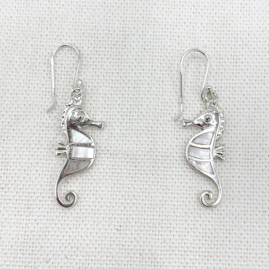 Boucles D'Oreilles Argent 925 Nacre Abalone