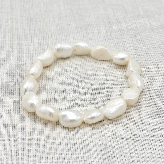 Bracelet Perle D'Eau Douce 13x7mm