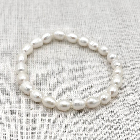 Bracelet Perle D'Eau Douce Perçage Vertical