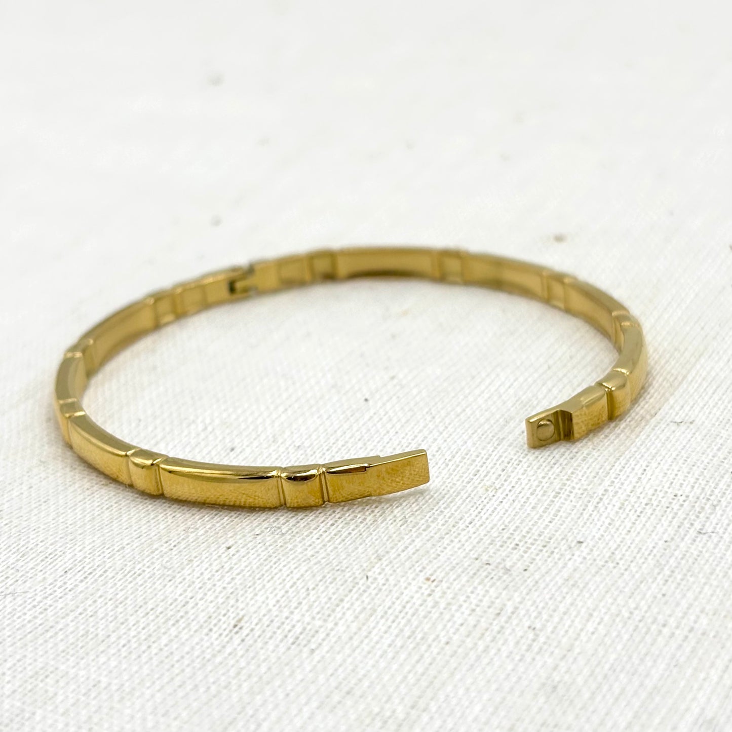 Bracelet Jonc Acier Inoxydable Doré