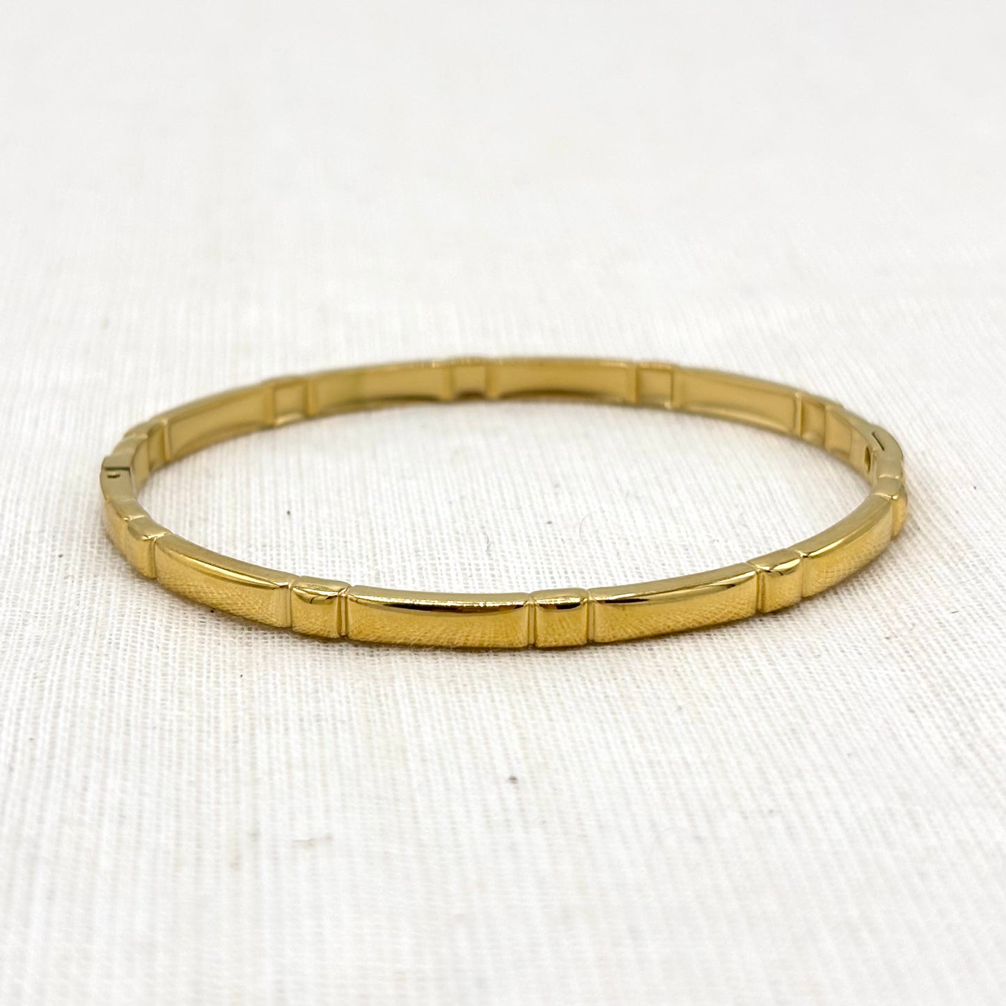 Bracelet Jonc Acier Inoxydable Doré
