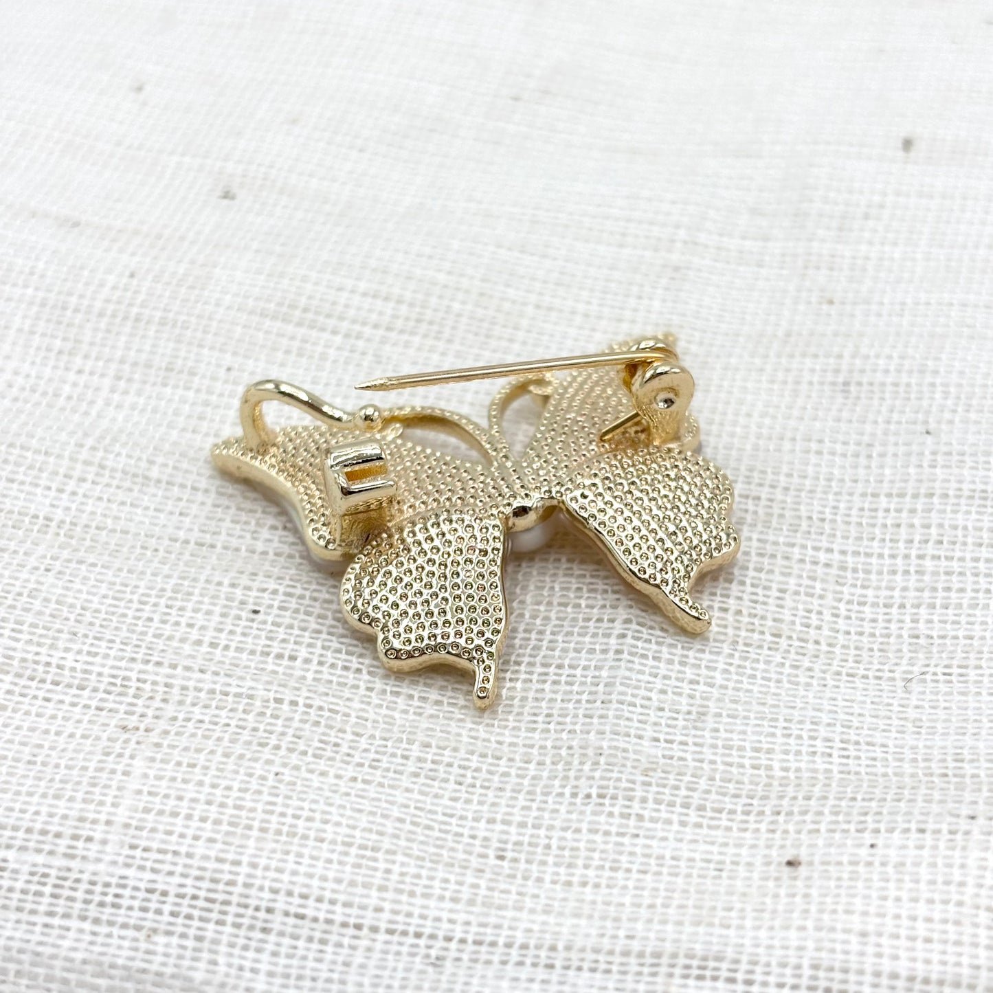 Broche Papillon En Nacre