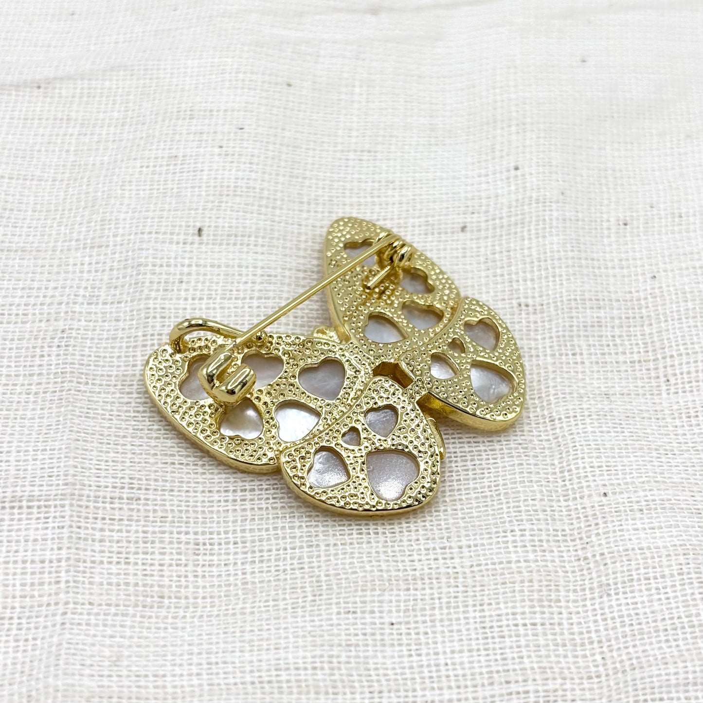 Broche Papillon En Nacre/ Abalone