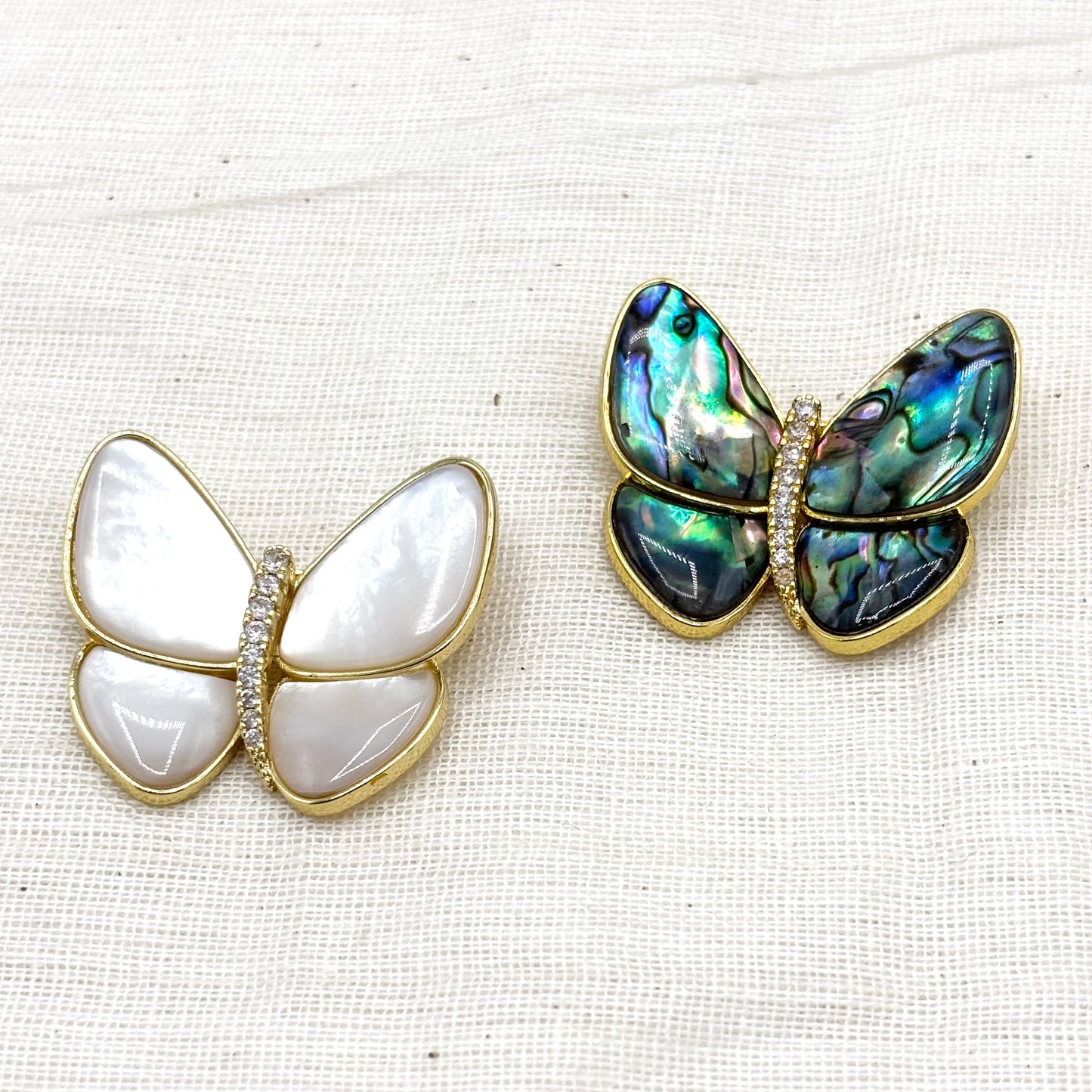 Broche Papillon En Nacre/ Abalone
