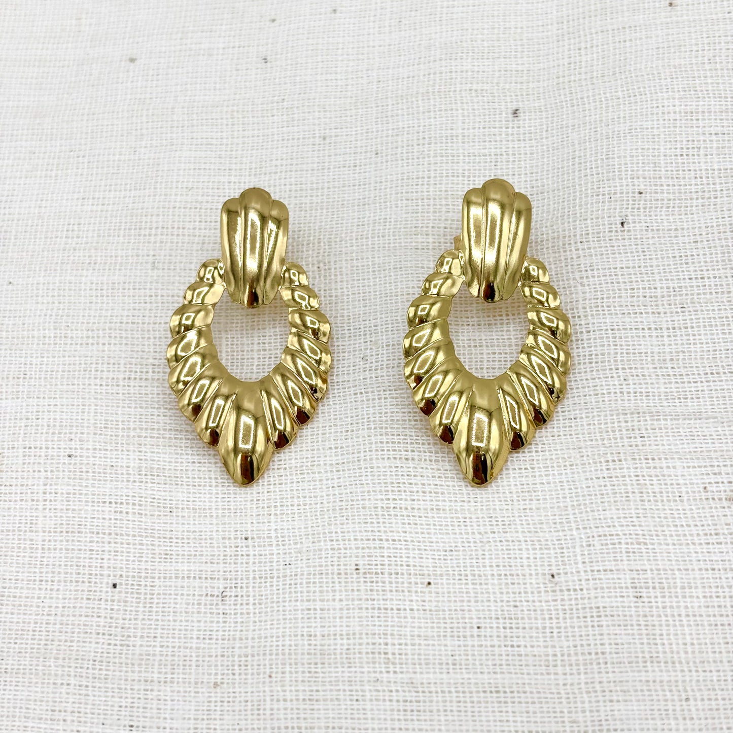 Boucles D'Oreilles Acier Inoxydable Doré