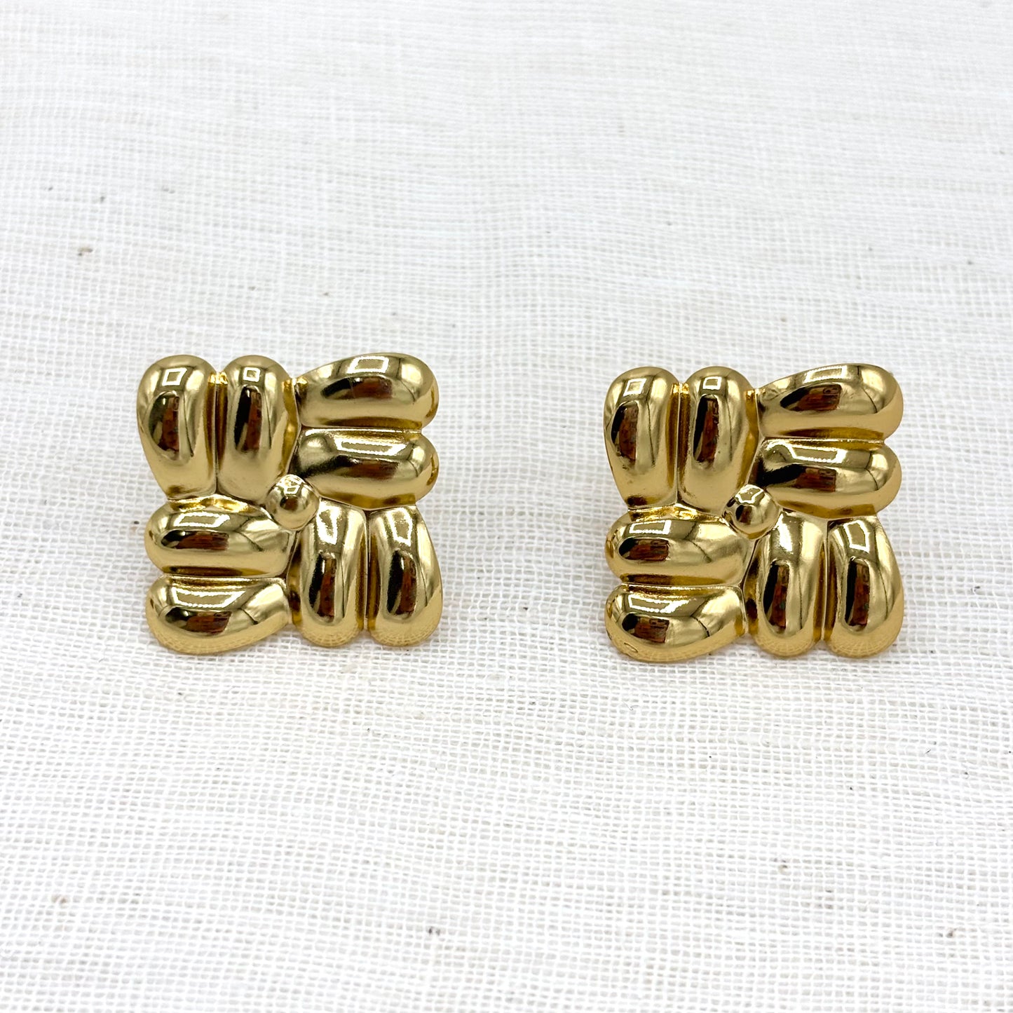 Boucles D'Oreilles Acier Inoxydable Doré