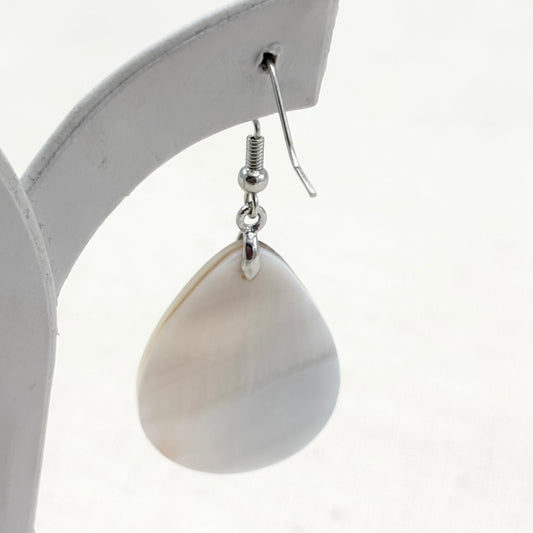 Boucles D'Oreilles Goutte Nacre Abalone Laiton
