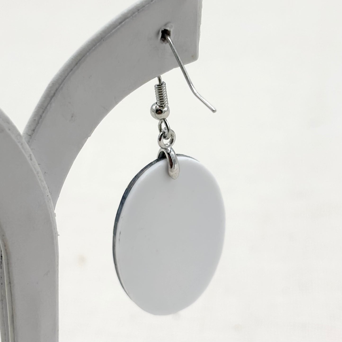 Boucles D'Oreilles Ovale Nacre Abalone Laiton