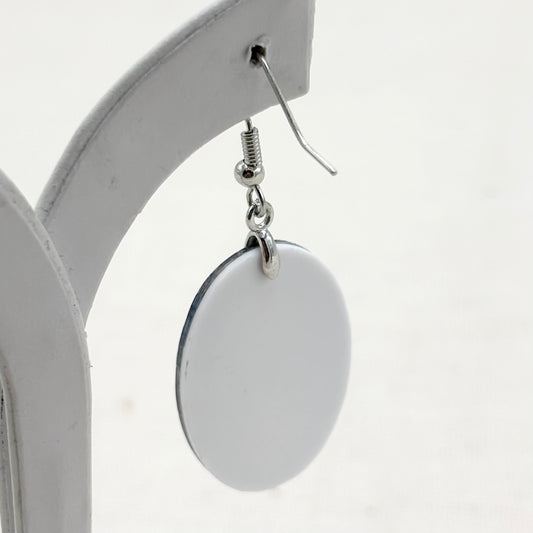 Boucles D'Oreilles Ovale Nacre Abalone Laiton