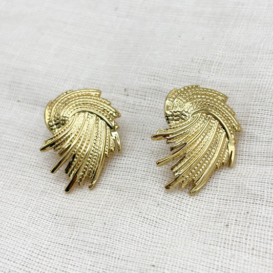 Boucles D'Oreilles Acier Inoxydable Doré