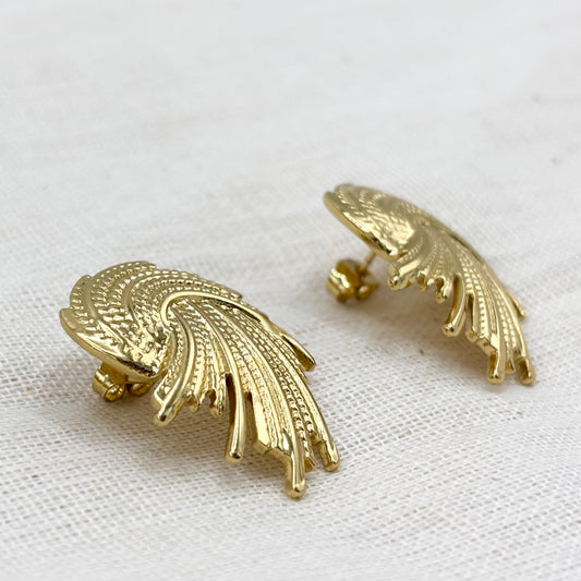 Boucles D'Oreilles Acier Inoxydable Doré
