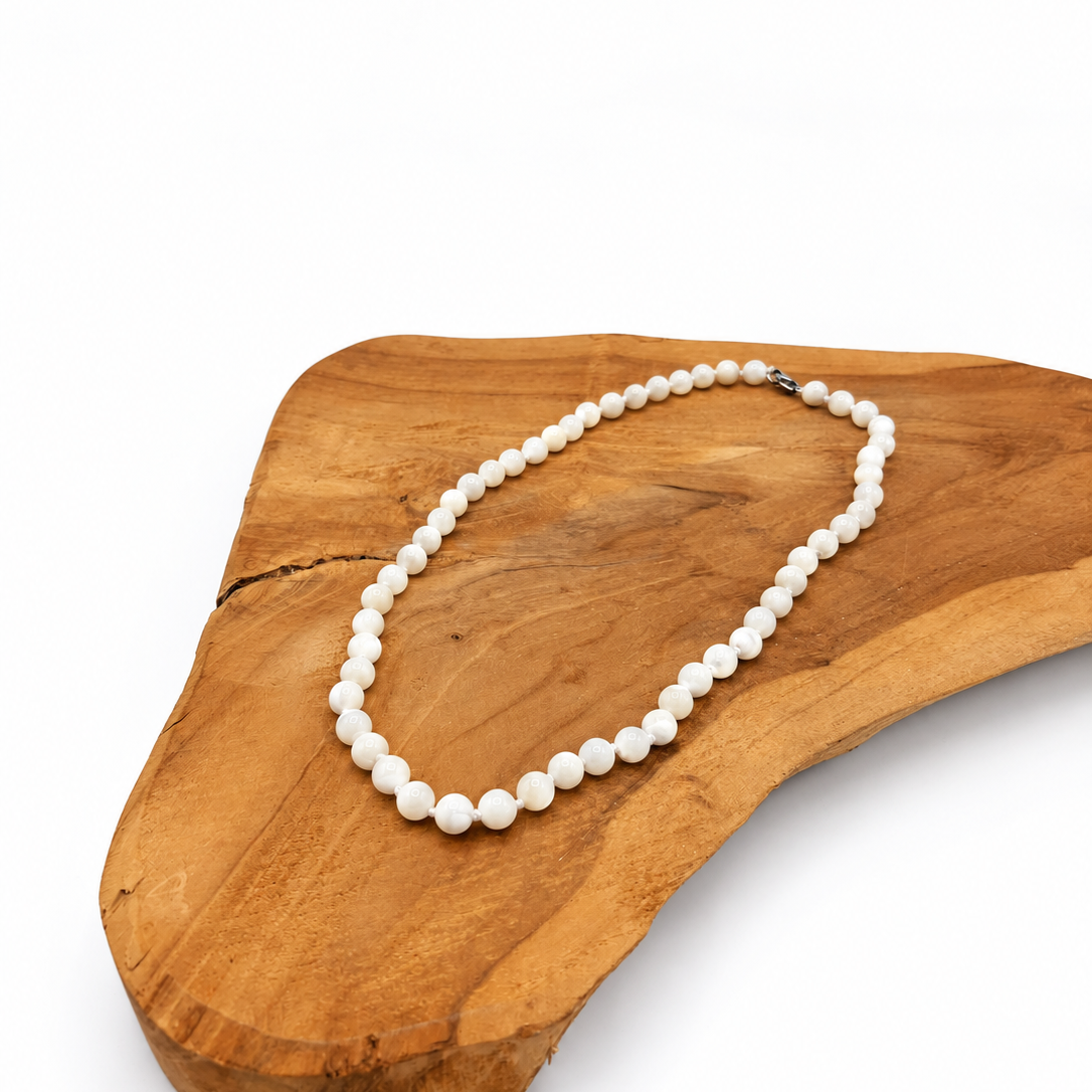 Collier Nacre Blanche