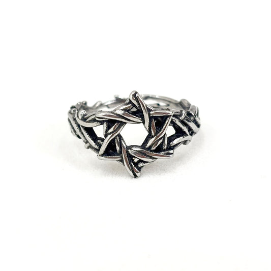 Bague Acier Inoxydable Etoile