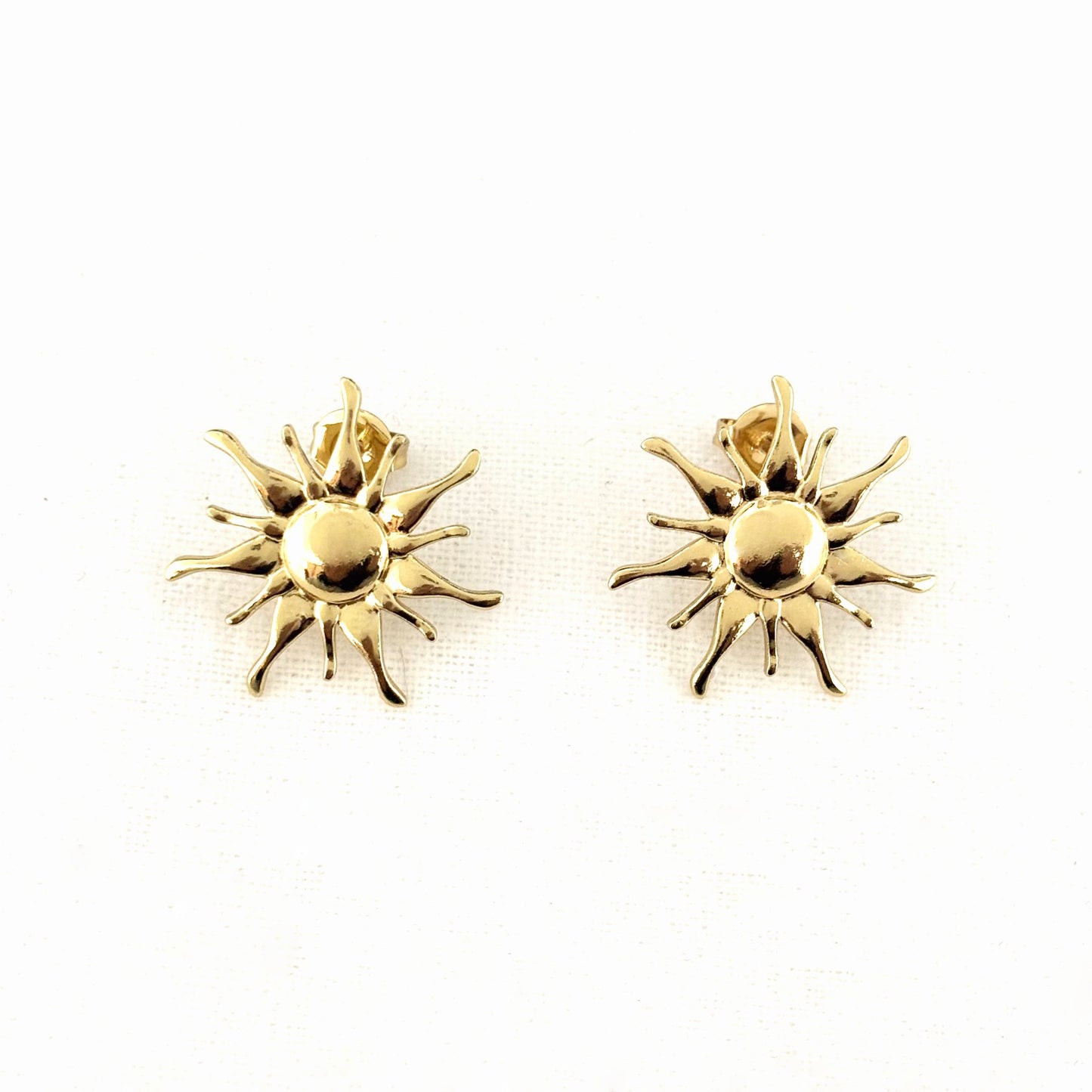 Boucles D'Oreilles Acier Inoxydable Soleil