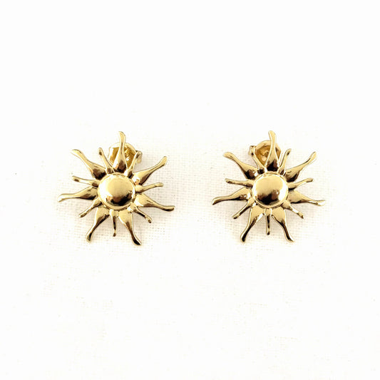 Boucles D'Oreilles Acier Inoxydable Soleil