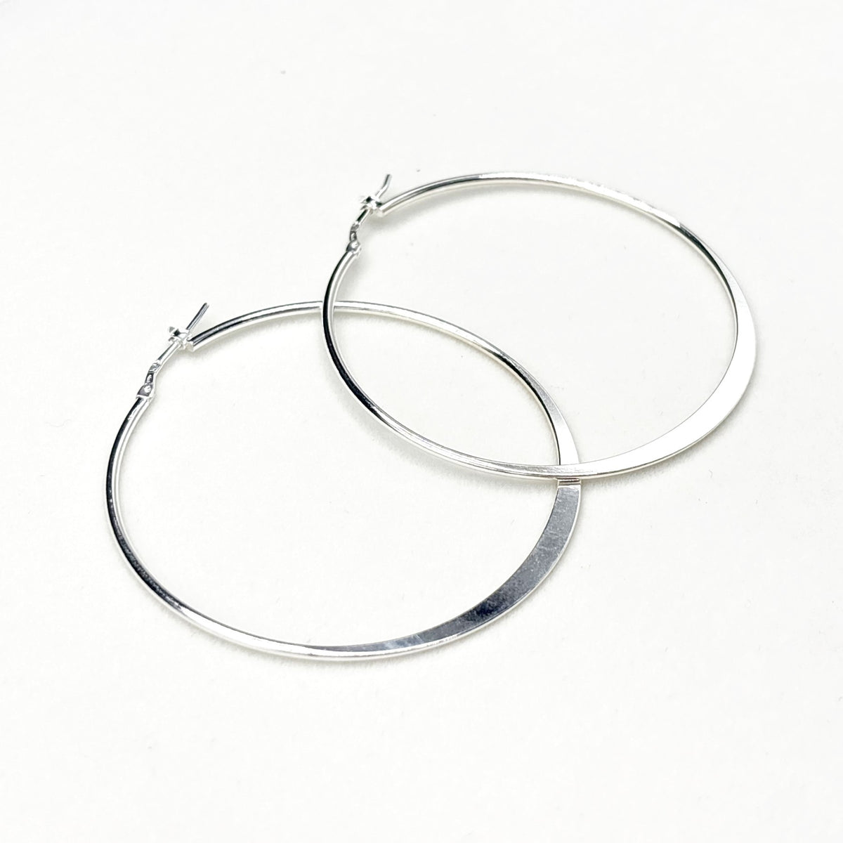 Boucles D'oreilles Créoles Argent 925