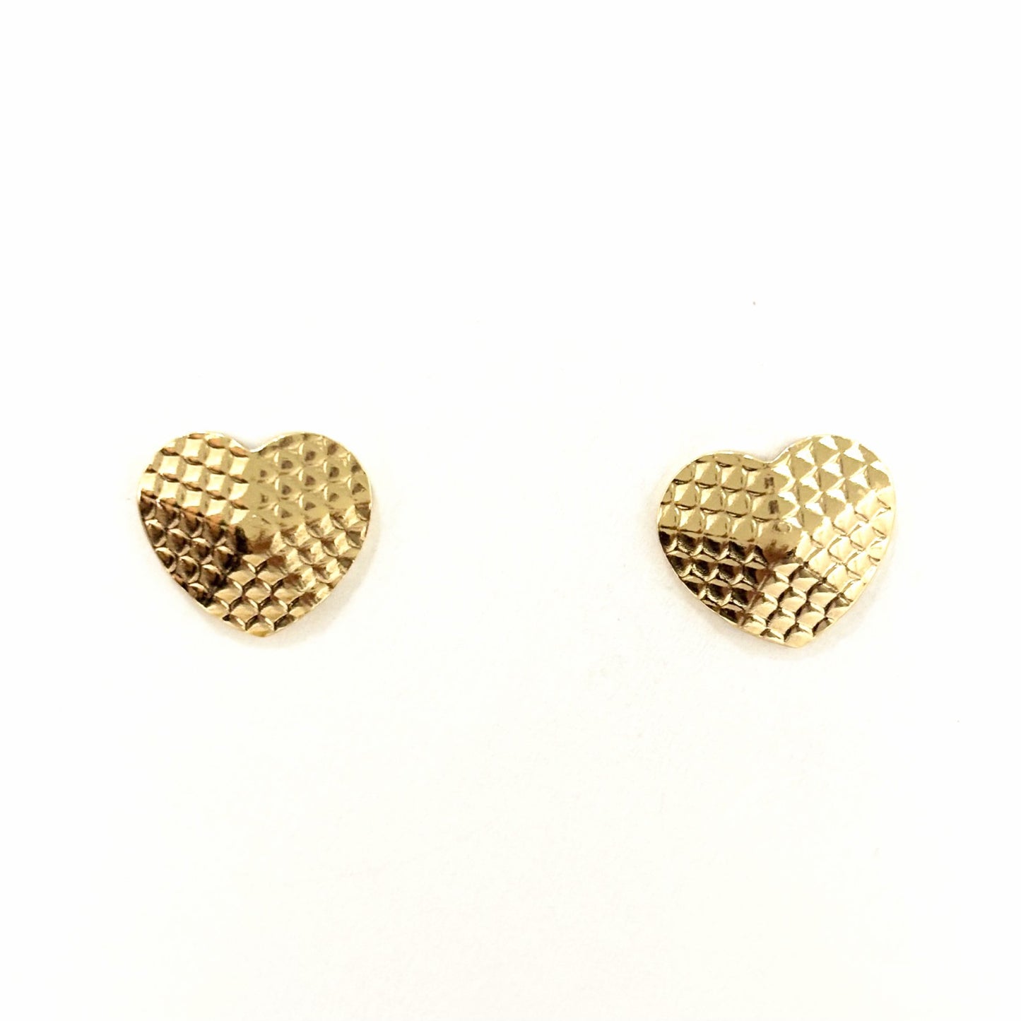 Boucles D'Oreilles Acier Inoxydable Cœur Hexagone