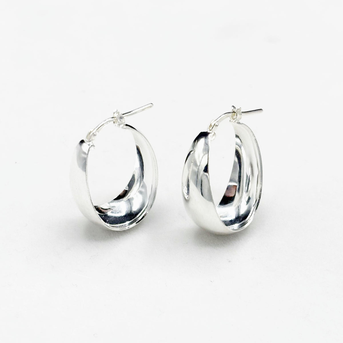 Boucles D'oreilles Créoles Argent 925