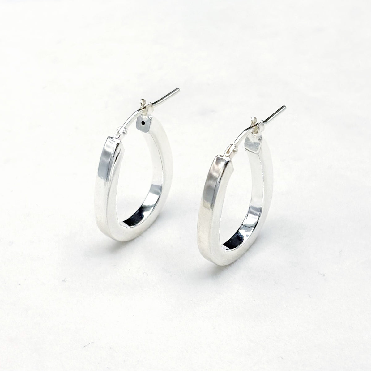 Boucles D'oreilles Créoles Argent 925