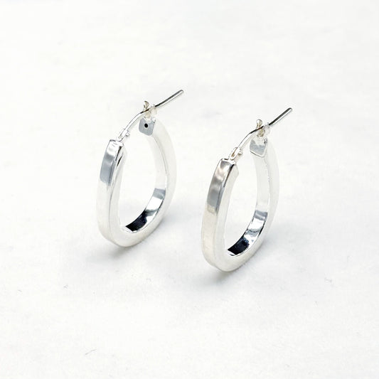 Boucles D'oreilles Créoles Argent 925
