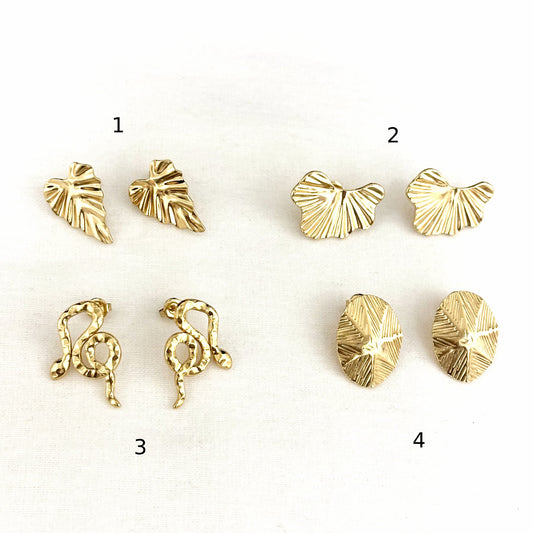 Boucles D'Oreilles Acier Inoxydable