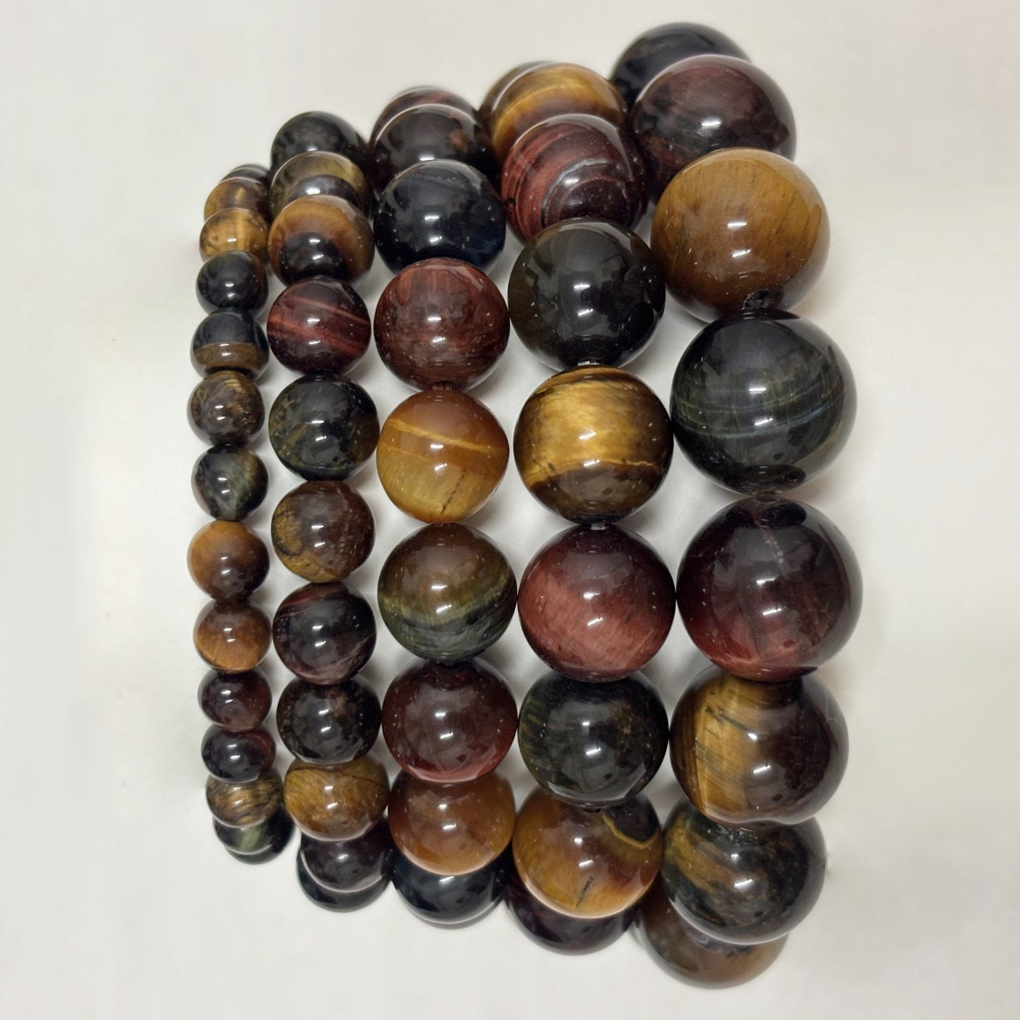 Bracelet Pierre 3 Yeux De Tigre Taureau Faucon