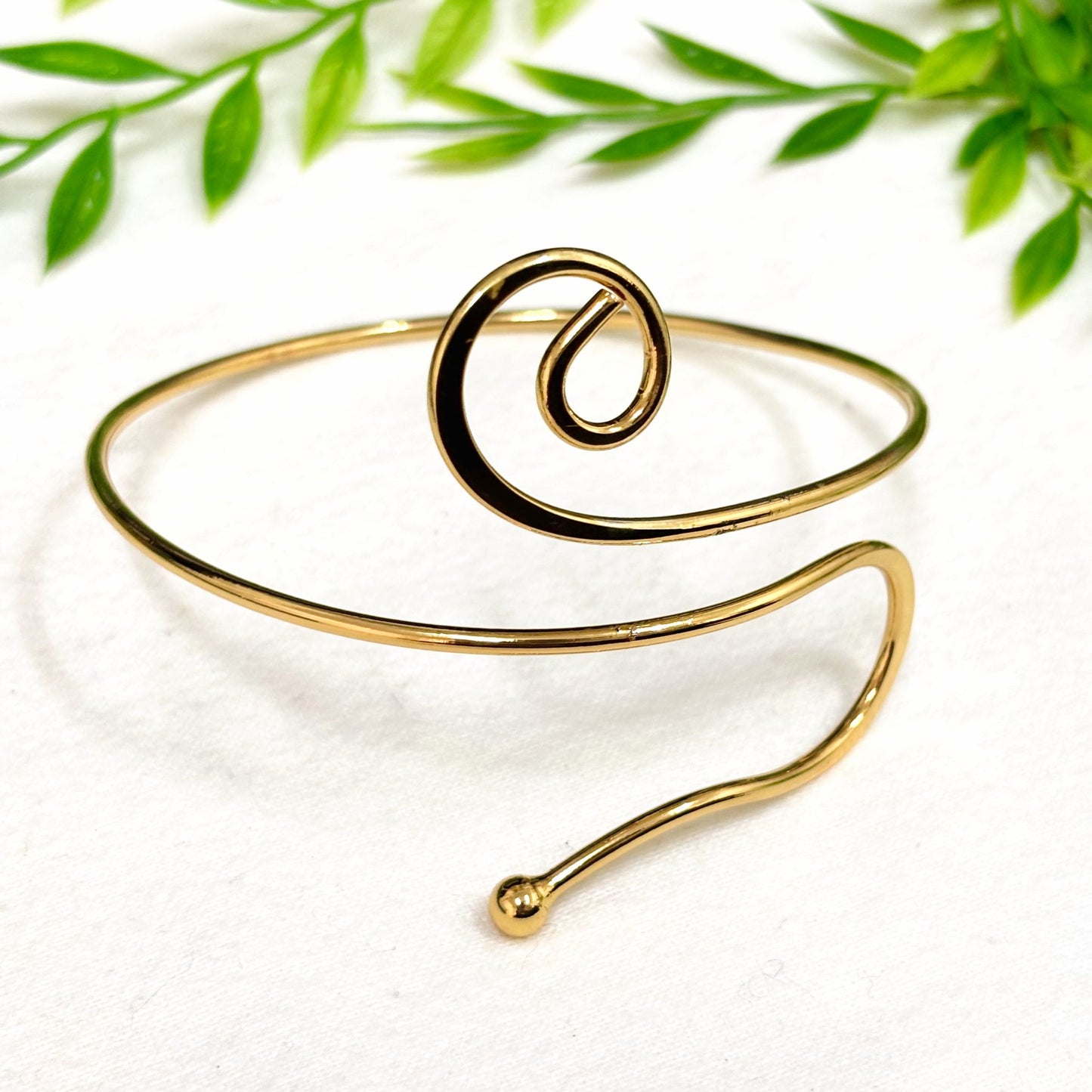 Bracelet Bras Acier Inoxydable Doré