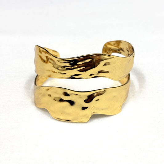 Bracelet Jonc Acier Inoxydable Doré
