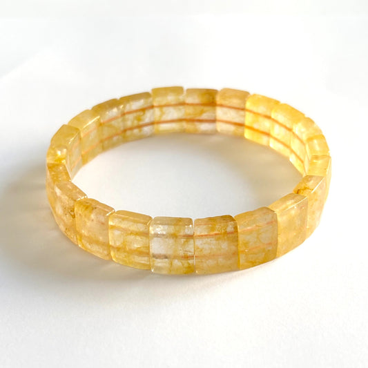 Bracelet Citrine Pierre Naturelle Elastique