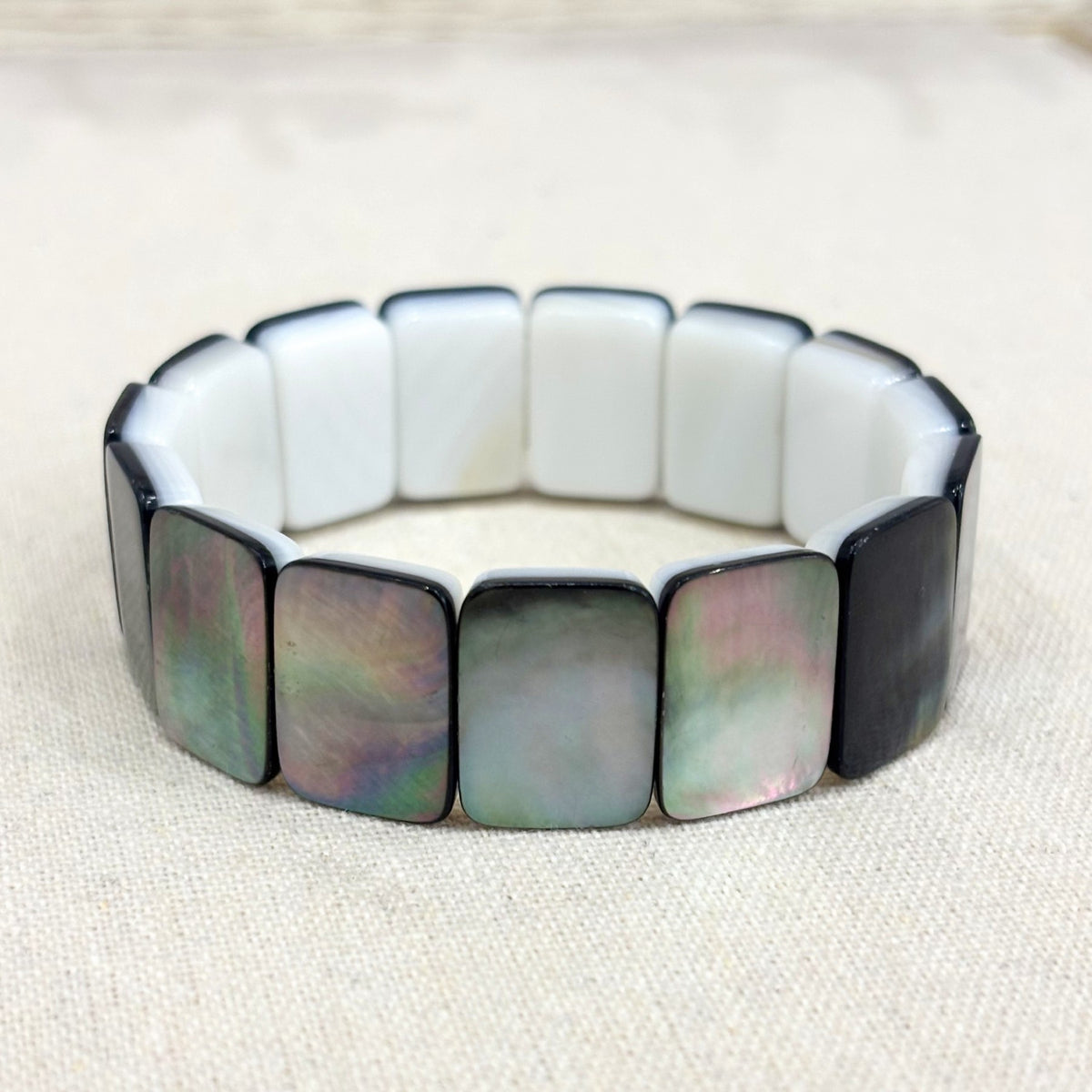 Bracelet Nacre Abalone Elastique