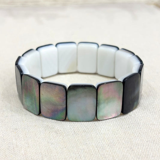 Bracelet Nacre Abalone Elastique
