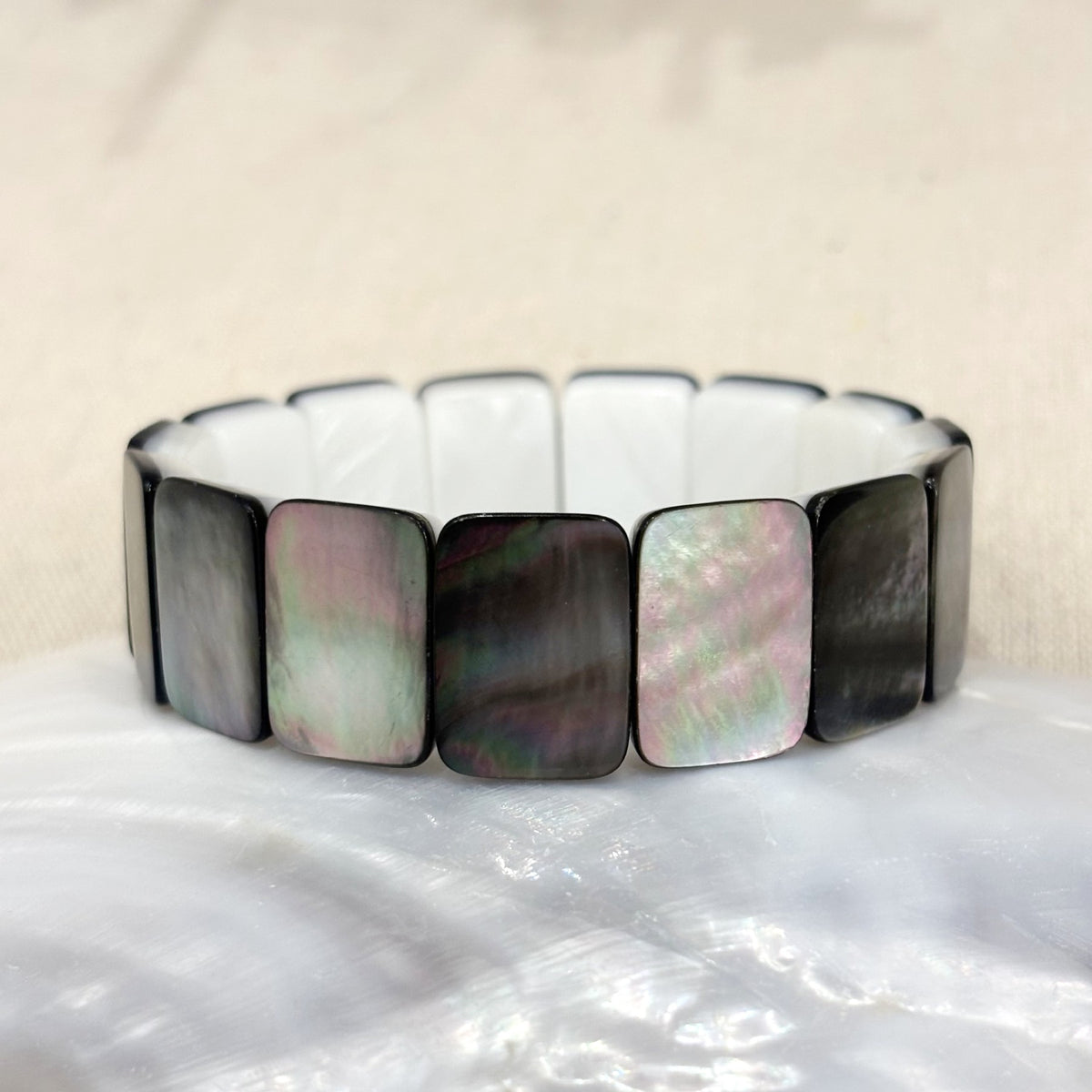 Bracelet Nacre Abalone Elastique