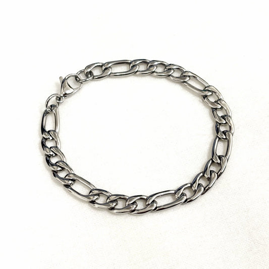 Bracelet Acier Inoxydable Blanc Chaine