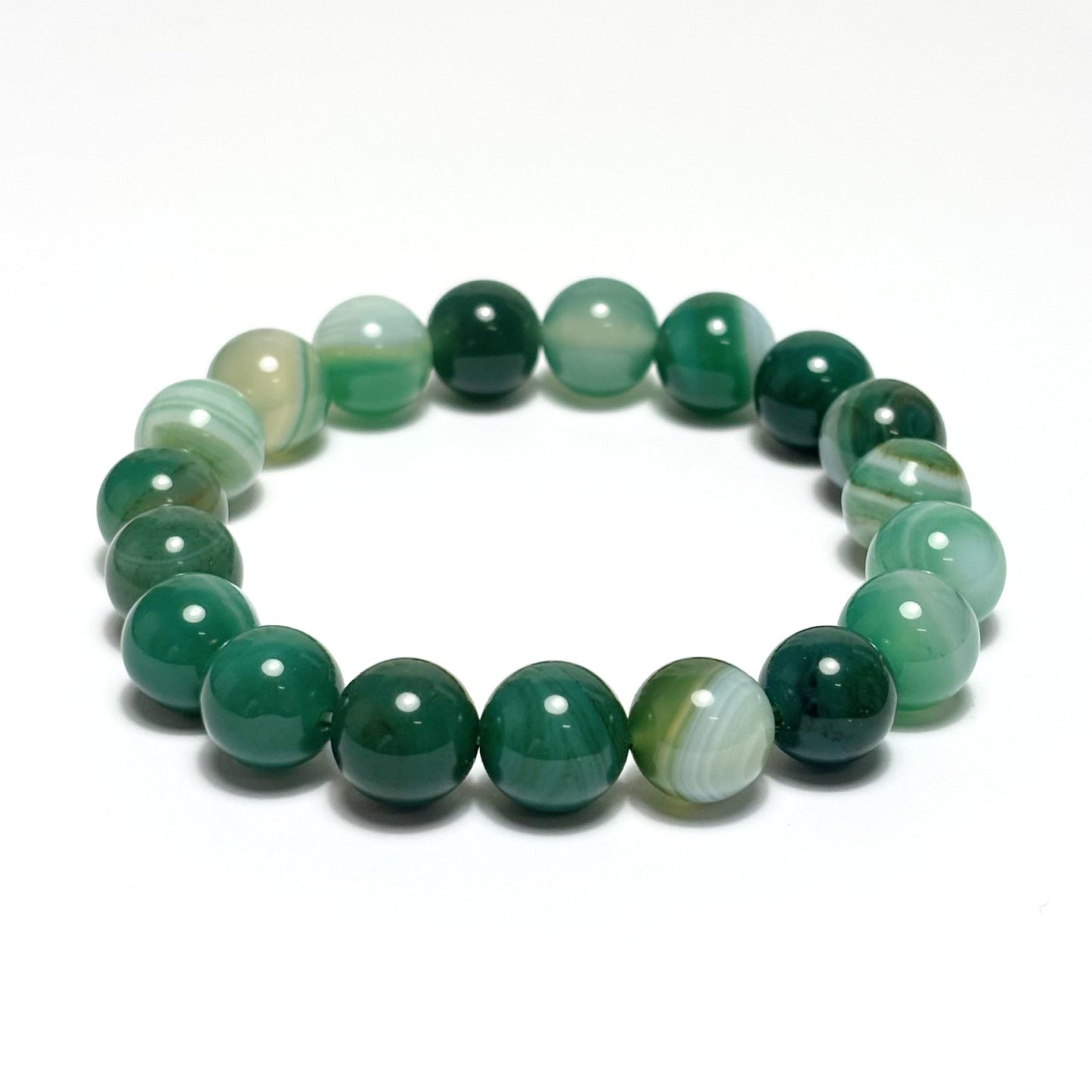 Bracelet Pierre Naturelle Agate Verte