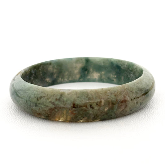 Bracelet Jonc Agate Mousse Pierre Naturelle
