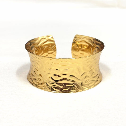 Bracelet Jonc Acier Inoxydable Doré