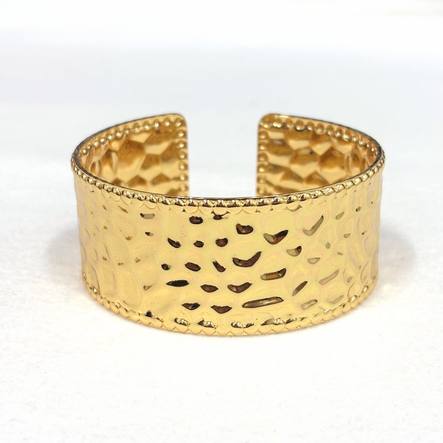 Bracelet Jonc Acier Inoxydable Doré
