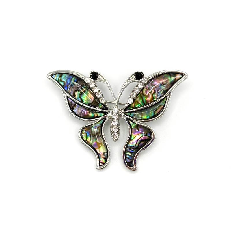Broche Nacre Abalone Papillon
