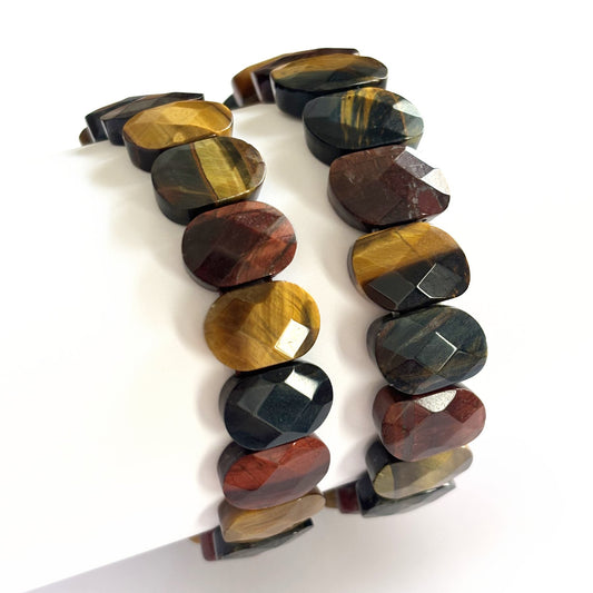 Bracelet 3 Yeux Pierre Naturelle Elastique