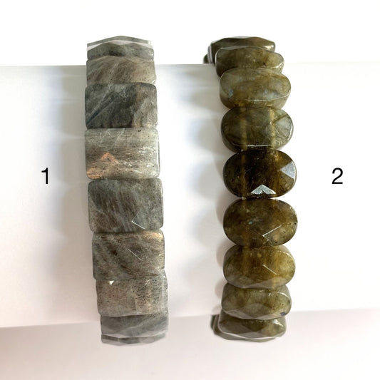Bracelet Labradorite Pierre Naturelle Elastique