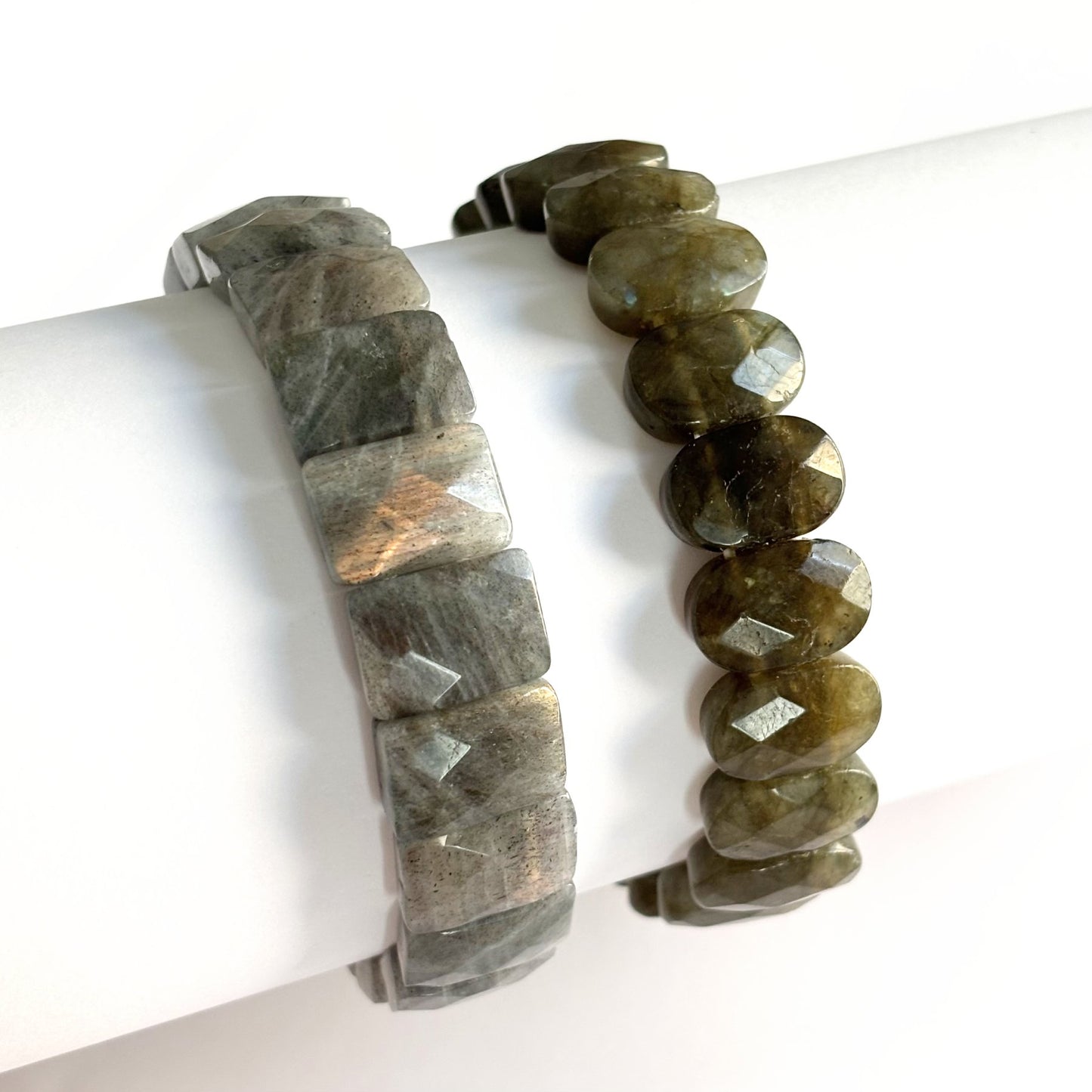 Bracelet Labradorite Pierre Naturelle Elastique
